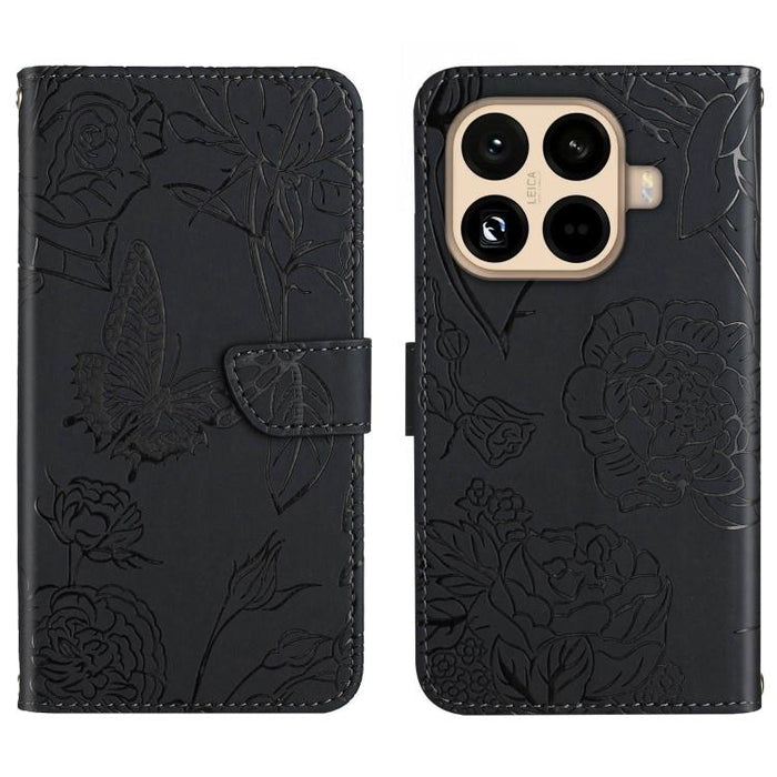 Funda de cuero con tapa para teléfono con relieve de mariposa y tacto de piel, For Xiaomi 17T Pro 5G, For Xiaomi 17T 5G, For Xiaomi Poco X8 Pro 5G, For Xiaomi 17 Pro Max, For Xiaomi 17 Pro, For Xiaomi 17, For Xiaomi Poco M7 4G 169mm, For Xiaomi 15T Pro...