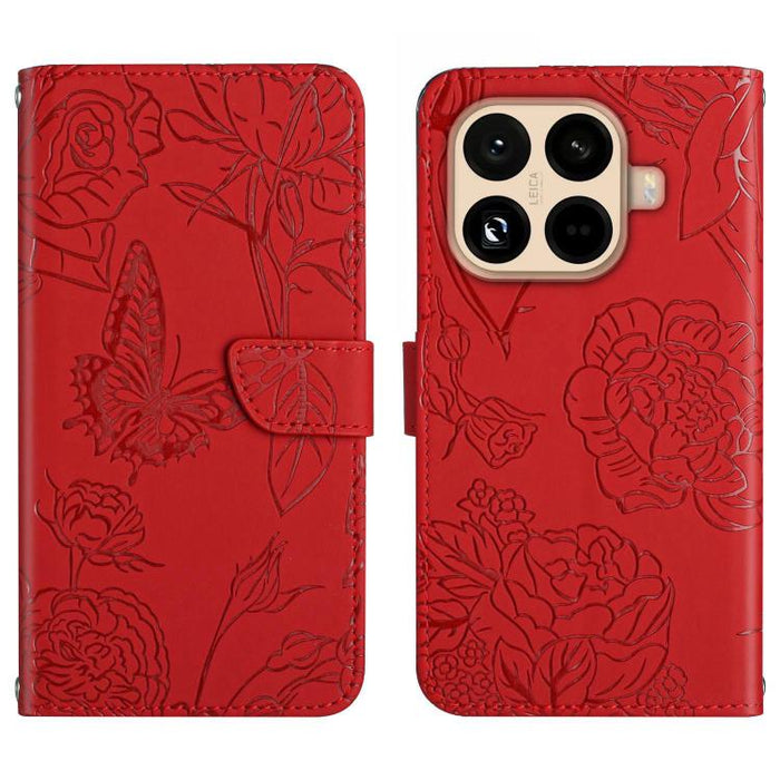 Funda de cuero con tapa para teléfono con relieve de mariposa y tacto de piel, For Xiaomi 17T Pro 5G, For Xiaomi 17T 5G, For Xiaomi Poco X8 Pro 5G, For Xiaomi 17 Pro Max, For Xiaomi 17 Pro, For Xiaomi 17, For Xiaomi Poco M7 4G 169mm, For Xiaomi 15T Pro...