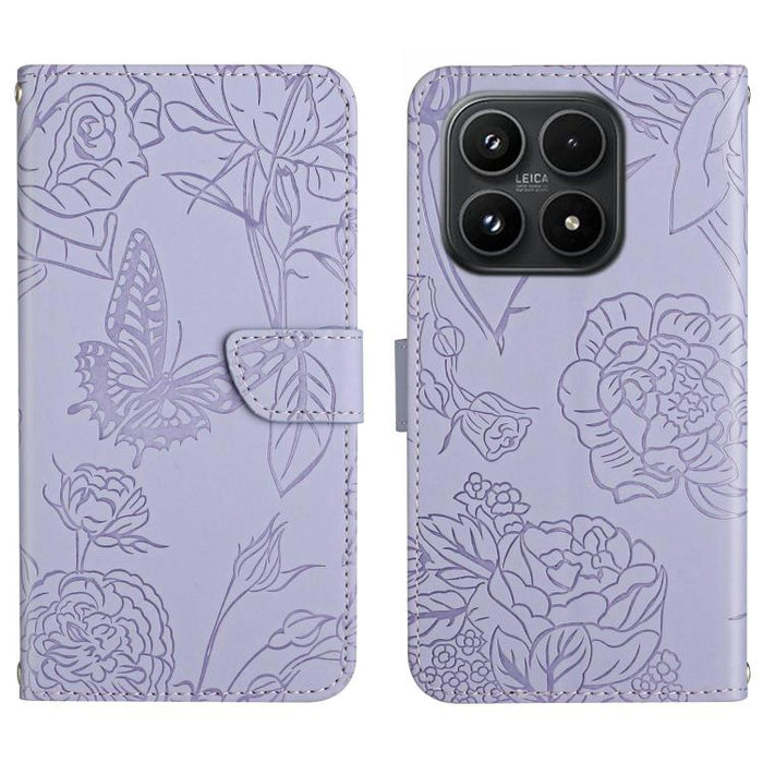 Funda de cuero con tapa para teléfono con relieve de mariposa y tacto de piel, For Xiaomi 17T Pro 5G, For Xiaomi 17T 5G, For Xiaomi Poco X8 Pro 5G, For Xiaomi 17 Pro Max, For Xiaomi 17 Pro, For Xiaomi 17, For Xiaomi Poco M7 4G 169mm, For Xiaomi 15T Pro...