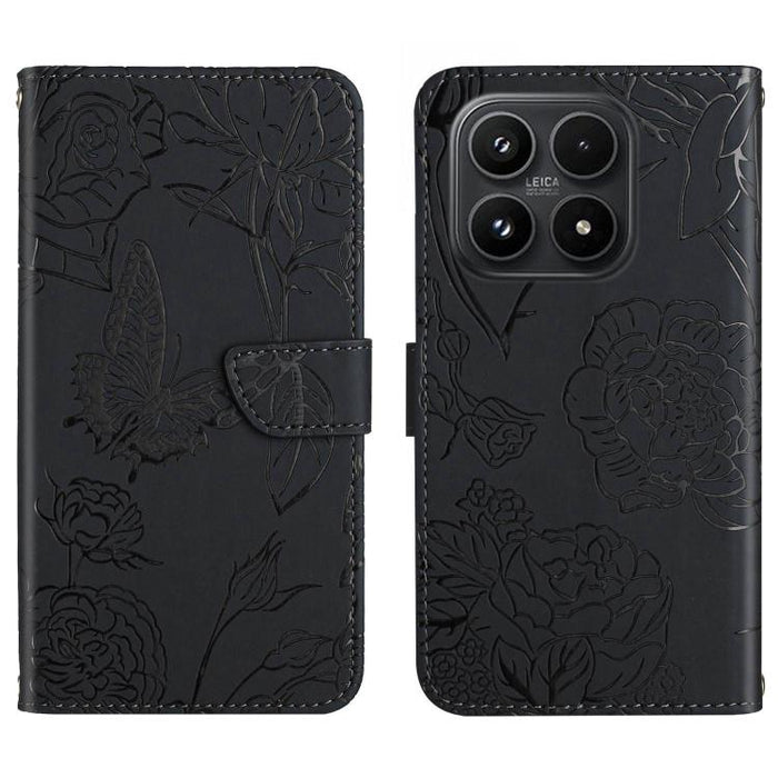 Funda de cuero con tapa para teléfono con relieve de mariposa y tacto de piel, For Xiaomi 17T Pro 5G, For Xiaomi 17T 5G, For Xiaomi Poco X8 Pro 5G, For Xiaomi 17 Pro Max, For Xiaomi 17 Pro, For Xiaomi 17, For Xiaomi Poco M7 4G 169mm, For Xiaomi 15T Pro...