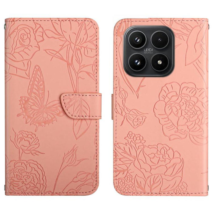 Funda de cuero con tapa para teléfono con relieve de mariposa y tacto de piel, For Xiaomi 17T Pro 5G, For Xiaomi 17T 5G, For Xiaomi Poco X8 Pro 5G, For Xiaomi 17 Pro Max, For Xiaomi 17 Pro, For Xiaomi 17, For Xiaomi Poco M7 4G 169mm, For Xiaomi 15T Pro...
