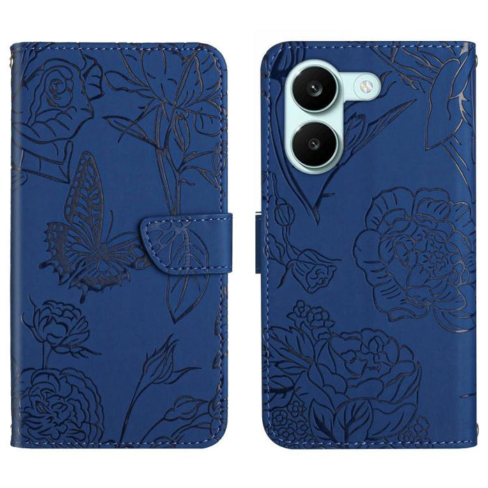 Funda de cuero con tapa para teléfono con relieve de mariposa y tacto de piel, For Xiaomi 17T Pro 5G, For Xiaomi 17T 5G, For Xiaomi Poco X8 Pro 5G, For Xiaomi 17 Pro Max, For Xiaomi 17 Pro, For Xiaomi 17, For Xiaomi Poco M7 4G 169mm, For Xiaomi 15T Pro...