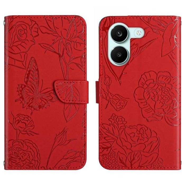 Funda de cuero con tapa para teléfono con relieve de mariposa y tacto de piel, For Xiaomi 17T Pro 5G, For Xiaomi 17T 5G, For Xiaomi Poco X8 Pro 5G, For Xiaomi 17 Pro Max, For Xiaomi 17 Pro, For Xiaomi 17, For Xiaomi Poco M7 4G 169mm, For Xiaomi 15T Pro...