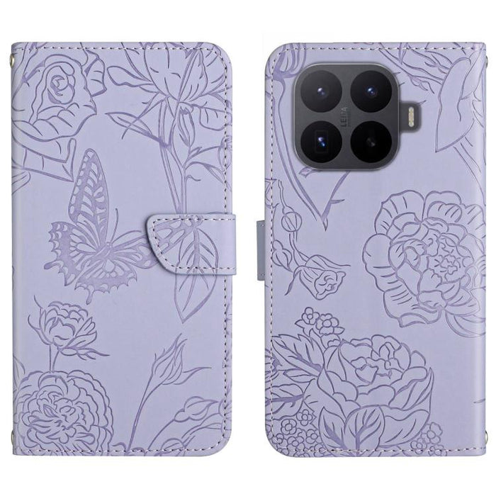Funda de cuero con tapa para teléfono con relieve de mariposa y tacto de piel, For Xiaomi 17T Pro 5G, For Xiaomi 17T 5G, For Xiaomi Poco X8 Pro 5G, For Xiaomi 17 Pro Max, For Xiaomi 17 Pro, For Xiaomi 17, For Xiaomi Poco M7 4G 169mm, For Xiaomi 15T Pro...