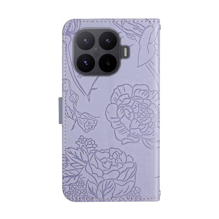 Funda de cuero con tapa para teléfono con relieve de mariposa y tacto de piel, For Xiaomi 17T Pro 5G, For Xiaomi 17T 5G, For Xiaomi Poco X8 Pro 5G, For Xiaomi 17 Pro Max, For Xiaomi 17 Pro, For Xiaomi 17, For Xiaomi Poco M7 4G 169mm, For Xiaomi 15T Pro...