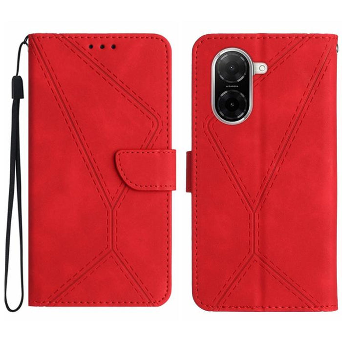 Funda para teléfono de cuero con costuras en relieve, For Redmi A7 Pro 171mm / Poco C85x 5G, For Redmi Note 15 Pro+ 5G Global 163.3mm, For Redmi Note 15 4G / 5G Global 164mm, For Redmi Note 15 Pro 4G Global 163.2mm, For Redmi Note 15 Pro 5G Global 163....