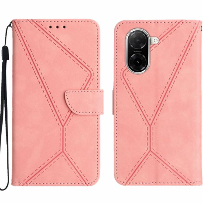 Funda para teléfono de cuero con costuras en relieve, For Redmi A7 Pro 171mm / Poco C85x 5G, For Redmi Note 15 Pro+ 5G Global 163.3mm, For Redmi Note 15 4G / 5G Global 164mm, For Redmi Note 15 Pro 4G Global 163.2mm, For Redmi Note 15 Pro 5G Global 163....