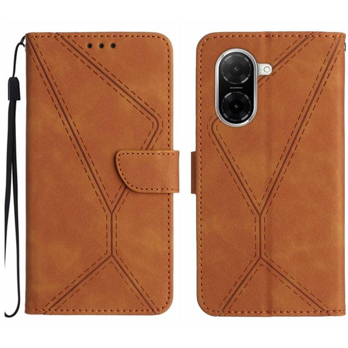 Funda para teléfono de cuero con costuras en relieve, For Redmi A7 Pro 171mm / Poco C85x 5G, For Redmi Note 15 Pro+ 5G Global 163.3mm, For Redmi Note 15 4G / 5G Global 164mm, For Redmi Note 15 Pro 4G Global 163.2mm, For Redmi Note 15 Pro 5G Global 163....