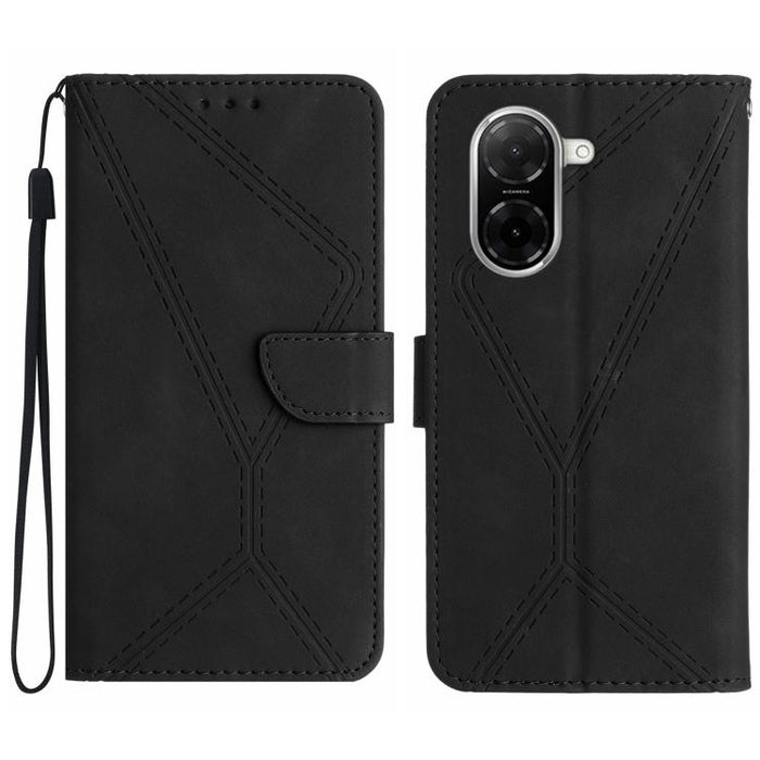 Funda para teléfono de cuero con costuras en relieve, For Redmi A7 Pro 171mm / Poco C85x 5G, For Redmi Note 15 Pro+ 5G Global 163.3mm, For Redmi Note 15 4G / 5G Global 164mm, For Redmi Note 15 Pro 4G Global 163.2mm, For Redmi Note 15 Pro 5G Global 163....