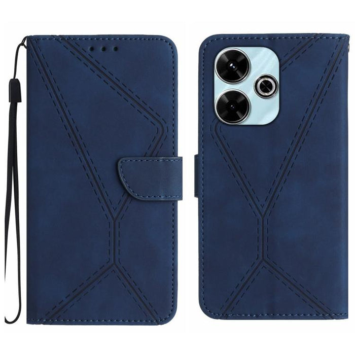 Funda para teléfono de cuero con costuras en relieve, For Redmi A7 Pro 171mm / Poco C85x 5G, For Redmi Note 15 Pro+ 5G Global 163.3mm, For Redmi Note 15 4G / 5G Global 164mm, For Redmi Note 15 Pro 4G Global 163.2mm, For Redmi Note 15 Pro 5G Global 163....