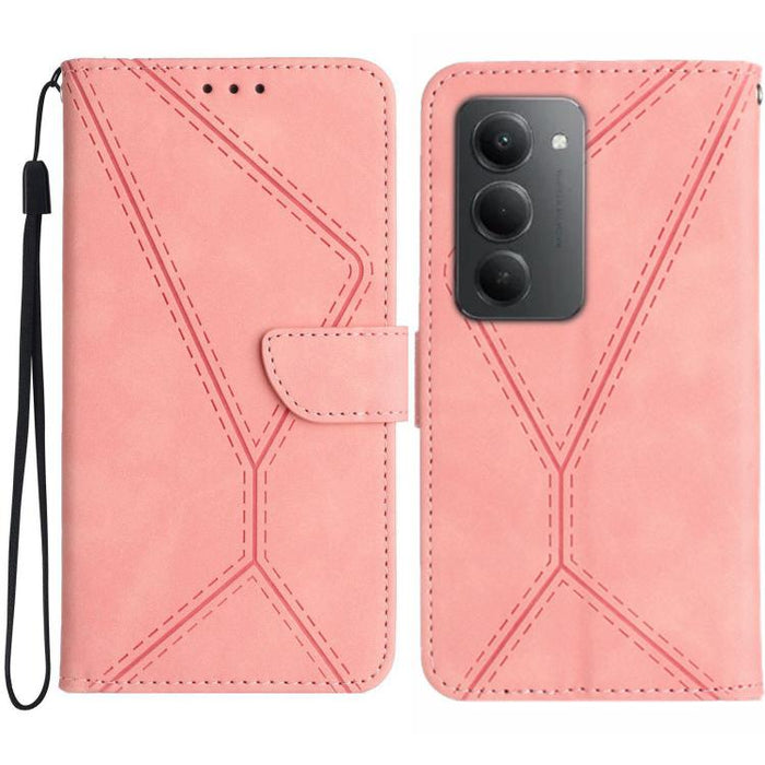 Funda para teléfono de cuero con costuras en relieve, For Redmi A7 Pro 171mm / Poco C85x 5G, For Redmi Note 15 Pro+ 5G Global 163.3mm, For Redmi Note 15 4G / 5G Global 164mm, For Redmi Note 15 Pro 4G Global 163.2mm, For Redmi Note 15 Pro 5G Global 163....