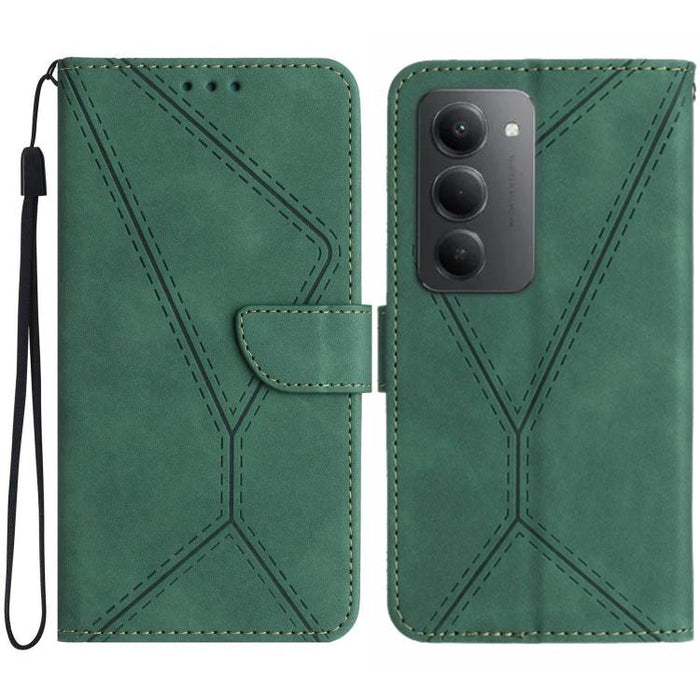Funda para teléfono de cuero con costuras en relieve, For Redmi A7 Pro 171mm / Poco C85x 5G, For Redmi Note 15 Pro+ 5G Global 163.3mm, For Redmi Note 15 4G / 5G Global 164mm, For Redmi Note 15 Pro 4G Global 163.2mm, For Redmi Note 15 Pro 5G Global 163....