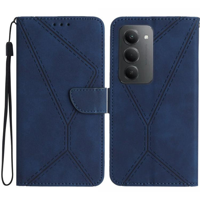 Funda para teléfono de cuero con costuras en relieve, For Redmi A7 Pro 171mm / Poco C85x 5G, For Redmi Note 15 Pro+ 5G Global 163.3mm, For Redmi Note 15 4G / 5G Global 164mm, For Redmi Note 15 Pro 4G Global 163.2mm, For Redmi Note 15 Pro 5G Global 163....