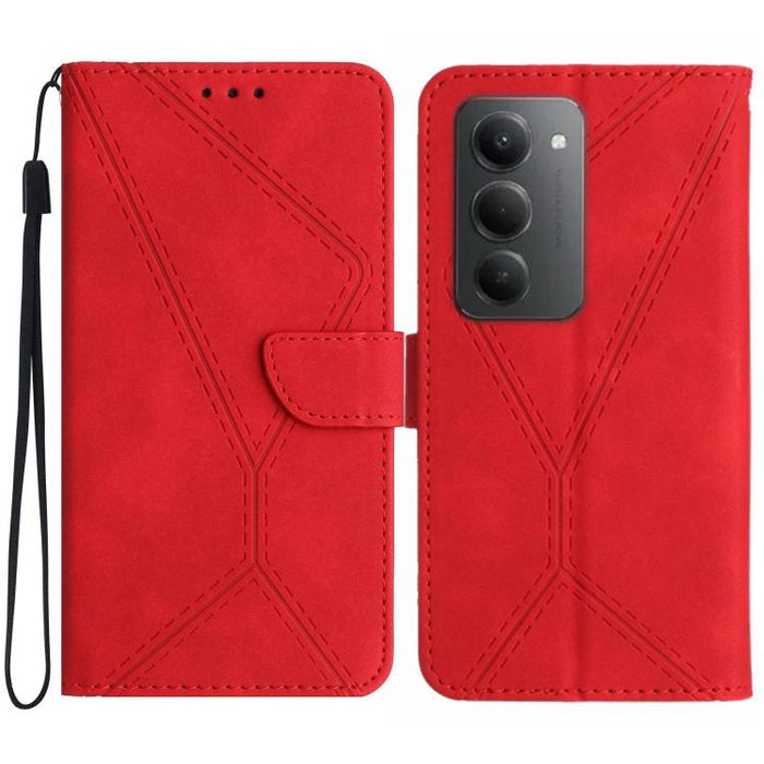 Funda para teléfono de cuero con costuras en relieve, For Redmi A7 Pro 171mm / Poco C85x 5G, For Redmi Note 15 Pro+ 5G Global 163.3mm, For Redmi Note 15 4G / 5G Global 164mm, For Redmi Note 15 Pro 4G Global 163.2mm, For Redmi Note 15 Pro 5G Global 163....