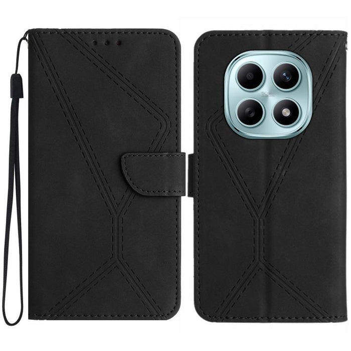 Funda para teléfono de cuero con costuras en relieve, For Redmi A7 Pro 171mm / Poco C85x 5G, For Redmi Note 15 Pro+ 5G Global 163.3mm, For Redmi Note 15 4G / 5G Global 164mm, For Redmi Note 15 Pro 4G Global 163.2mm, For Redmi Note 15 Pro 5G Global 163....