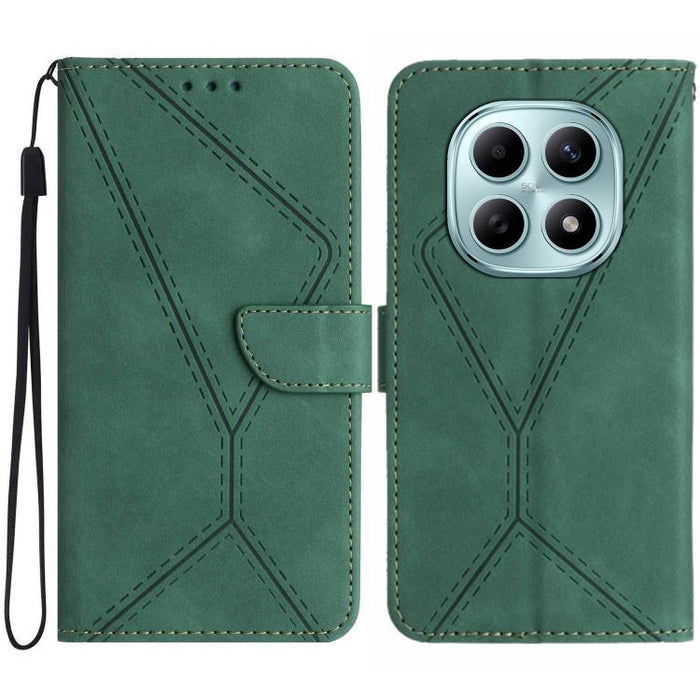 Funda para teléfono de cuero con costuras en relieve, For Redmi A7 Pro 171mm / Poco C85x 5G, For Redmi Note 15 Pro+ 5G Global 163.3mm, For Redmi Note 15 4G / 5G Global 164mm, For Redmi Note 15 Pro 4G Global 163.2mm, For Redmi Note 15 Pro 5G Global 163....