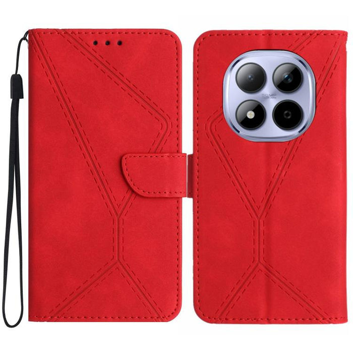 Funda para teléfono de cuero con costuras en relieve, For Redmi A7 Pro 171mm / Poco C85x 5G, For Redmi Note 15 Pro+ 5G Global 163.3mm, For Redmi Note 15 4G / 5G Global 164mm, For Redmi Note 15 Pro 4G Global 163.2mm, For Redmi Note 15 Pro 5G Global 163....