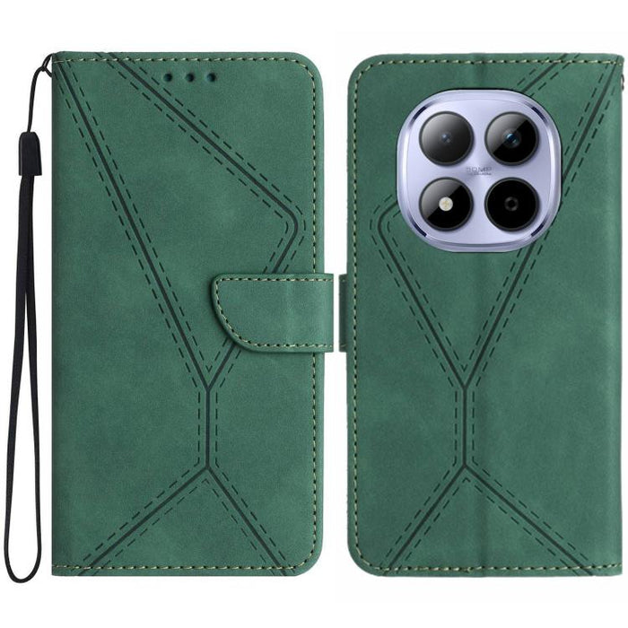 Funda para teléfono de cuero con costuras en relieve, For Redmi A7 Pro 171mm / Poco C85x 5G, For Redmi Note 15 Pro+ 5G Global 163.3mm, For Redmi Note 15 4G / 5G Global 164mm, For Redmi Note 15 Pro 4G Global 163.2mm, For Redmi Note 15 Pro 5G Global 163....
