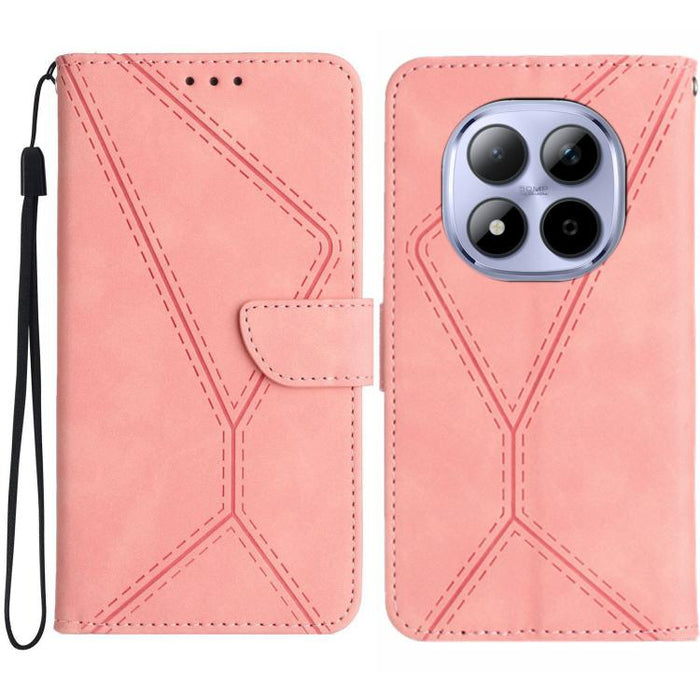 Funda para teléfono de cuero con costuras en relieve, For Redmi A7 Pro 171mm / Poco C85x 5G, For Redmi Note 15 Pro+ 5G Global 163.3mm, For Redmi Note 15 4G / 5G Global 164mm, For Redmi Note 15 Pro 4G Global 163.2mm, For Redmi Note 15 Pro 5G Global 163....