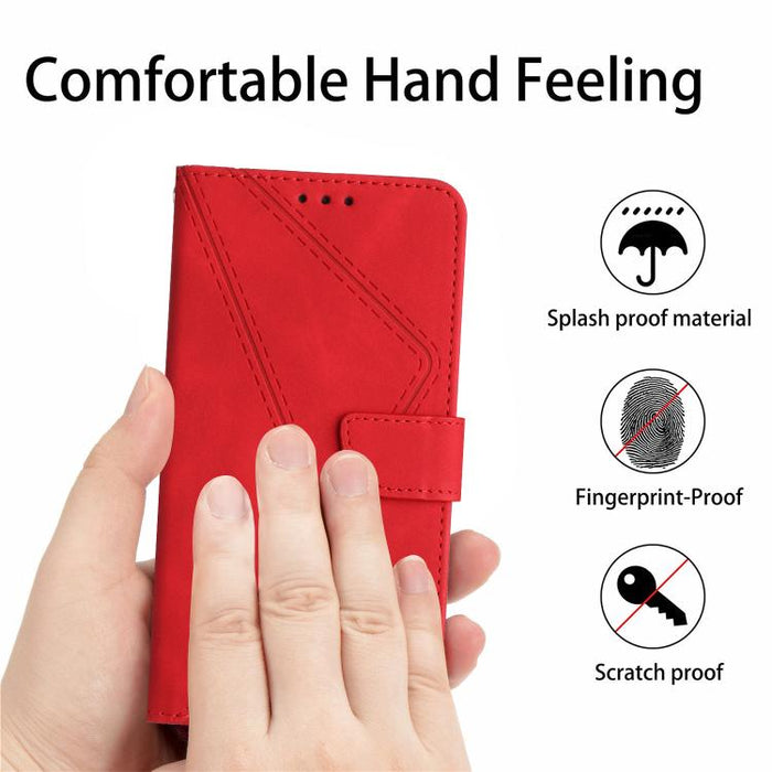 Funda para teléfono de cuero con costuras en relieve, For Redmi A7 Pro 171mm / Poco C85x 5G, For Redmi Note 15 Pro+ 5G Global 163.3mm, For Redmi Note 15 4G / 5G Global 164mm, For Redmi Note 15 Pro 4G Global 163.2mm, For Redmi Note 15 Pro 5G Global 163....