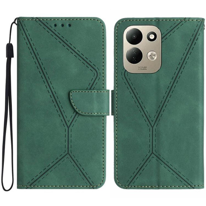 Funda para teléfono de cuero con costuras en relieve, For Redmi A7 Pro 171mm / Poco C85x 5G, For Redmi Note 15 Pro+ 5G Global 163.3mm, For Redmi Note 15 4G / 5G Global 164mm, For Redmi Note 15 Pro 4G Global 163.2mm, For Redmi Note 15 Pro 5G Global 163....