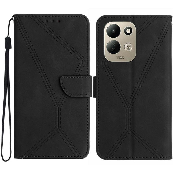 Funda para teléfono de cuero con costuras en relieve, For Redmi A7 Pro 171mm / Poco C85x 5G, For Redmi Note 15 Pro+ 5G Global 163.3mm, For Redmi Note 15 4G / 5G Global 164mm, For Redmi Note 15 Pro 4G Global 163.2mm, For Redmi Note 15 Pro 5G Global 163....