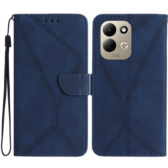 Funda para teléfono de cuero con costuras en relieve, For Redmi A7 Pro 171mm / Poco C85x 5G, For Redmi Note 15 Pro+ 5G Global 163.3mm, For Redmi Note 15 4G / 5G Global 164mm, For Redmi Note 15 Pro 4G Global 163.2mm, For Redmi Note 15 Pro 5G Global 163....