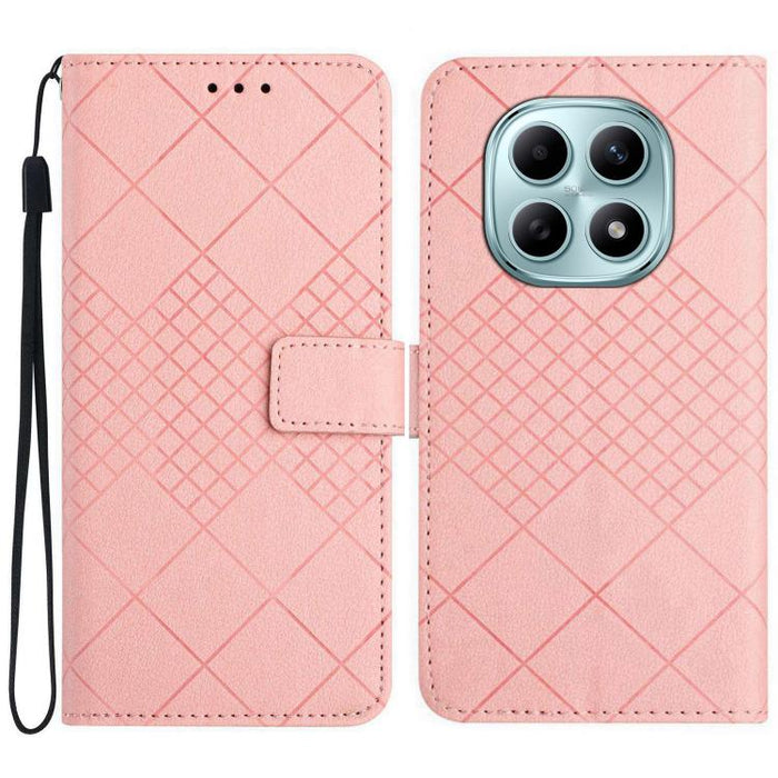 Funda de cuero para teléfono con textura de cuadrícula rómbica, For Redmi A7 Pro 171mm / Poco C85x 5G, For Redmi Note 15 Pro+ 5G Global 163.3mm, For Redmi Note 15 5G Global 164mm, For Redmi Note 15 Pro 4G Global 163.2mm                                 ...
