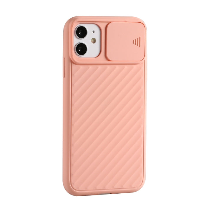 Diseño de cubierta de cámara deslizante Funda de TPU antideslizante de sarga