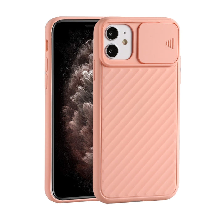 Diseño de cubierta de cámara deslizante Funda de TPU antideslizante de sarga