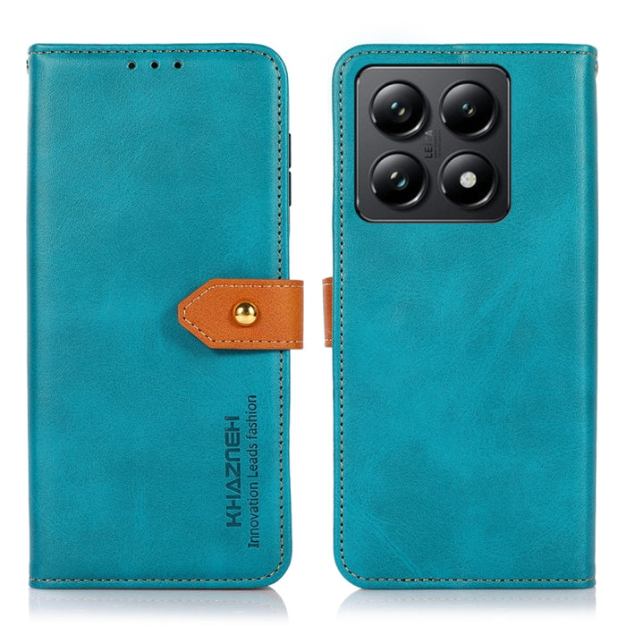 Funda de cuero con tapa para teléfono con textura de piel de vaca KHAZNEH, For Xiaomi 17T Pro 5G, For Xiaomi 17T 5G, For Xiaomi 17 Pro Max, For Xiaomi 17 Pro, For Xiaomi 17, For Xiaomi 15T Pro 5G, For Xiaomi 15T 5G                                      ...