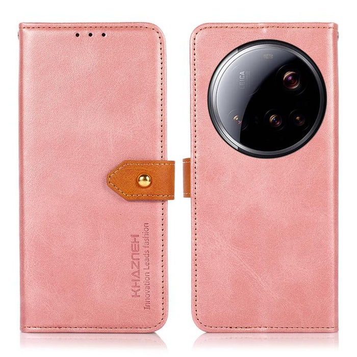 Funda de cuero con tapa para teléfono con textura de piel de vaca KHAZNEH, For Xiaomi 17T Pro 5G, For Xiaomi 17T 5G, For Xiaomi 17 Pro Max, For Xiaomi 17 Pro, For Xiaomi 17, For Xiaomi 15T Pro 5G, For Xiaomi 15T 5G                                      ...