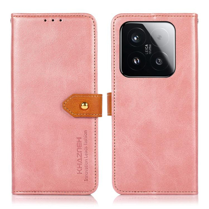 Funda de cuero con tapa para teléfono con textura de piel de vaca KHAZNEH, For Xiaomi 17T Pro 5G, For Xiaomi 17T 5G, For Xiaomi 17 Pro Max, For Xiaomi 17 Pro, For Xiaomi 17, For Xiaomi 15T Pro 5G, For Xiaomi 15T 5G                                      ...