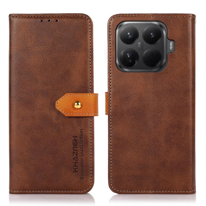 Funda de cuero con tapa para teléfono con textura de piel de vaca KHAZNEH, For Xiaomi 17T Pro 5G, For Xiaomi 17T 5G, For Xiaomi 17 Pro Max, For Xiaomi 17 Pro, For Xiaomi 17, For Xiaomi 15T Pro 5G, For Xiaomi 15T 5G                                      ...