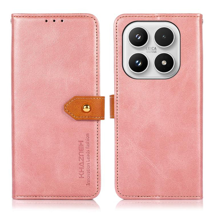 Funda de cuero con tapa para teléfono con textura de piel de vaca KHAZNEH, For Xiaomi 17T Pro 5G, For Xiaomi 17T 5G, For Xiaomi 17 Pro Max, For Xiaomi 17 Pro, For Xiaomi 17, For Xiaomi 15T Pro 5G, For Xiaomi 15T 5G                                      ...