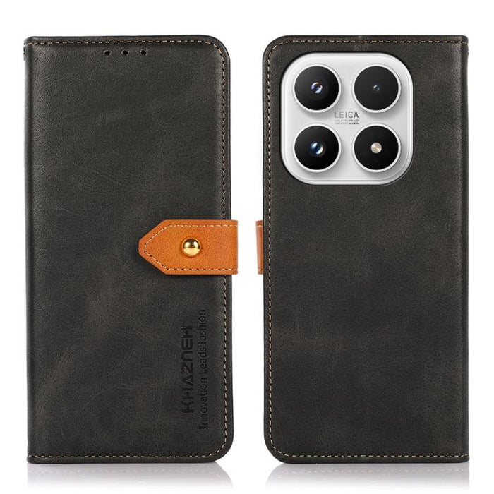 Funda de cuero con tapa para teléfono con textura de piel de vaca KHAZNEH, For Xiaomi 17T Pro 5G, For Xiaomi 17T 5G, For Xiaomi 17 Pro Max, For Xiaomi 17 Pro, For Xiaomi 17, For Xiaomi 15T Pro 5G, For Xiaomi 15T 5G                                      ...