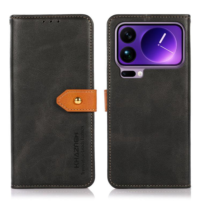 Funda de cuero con tapa para teléfono con textura de piel de vaca KHAZNEH, For Xiaomi 17T Pro 5G, For Xiaomi 17T 5G, For Xiaomi 17 Pro Max, For Xiaomi 17 Pro, For Xiaomi 17, For Xiaomi 15T Pro 5G, For Xiaomi 15T 5G                                      ...