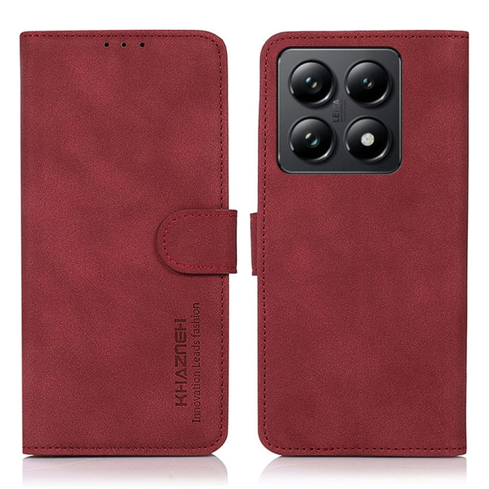 Funda de cuero para teléfono con textura mate KHAZNEH, For Xiaomi 17T Pro 5G, For Xiaomi 17T 5G, For Xiaomi 17 Pro Max, For Xiaomi 17 Pro, For Xiaomi 17, For Xiaomi 15T Pro 5G, For Xiaomi 15T 5G, For Xiaomi Poco F7 Pro / F7 Ultra Global                ...
