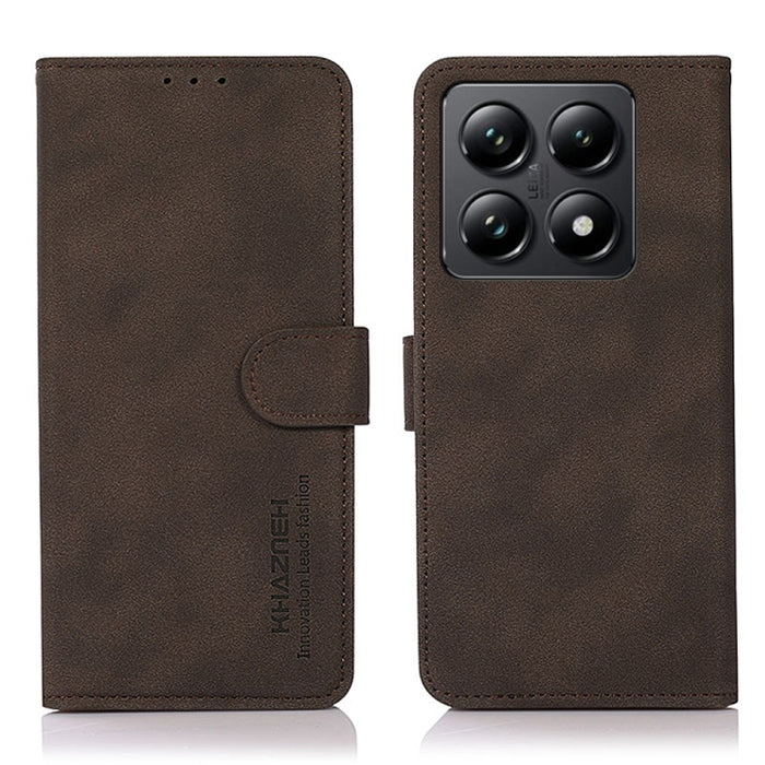 Funda de cuero para teléfono con textura mate KHAZNEH, For Xiaomi 17T Pro 5G, For Xiaomi 17T 5G, For Xiaomi 17 Pro Max, For Xiaomi 17 Pro, For Xiaomi 17, For Xiaomi 15T Pro 5G, For Xiaomi 15T 5G, For Xiaomi Poco F7 Pro / F7 Ultra Global                ...