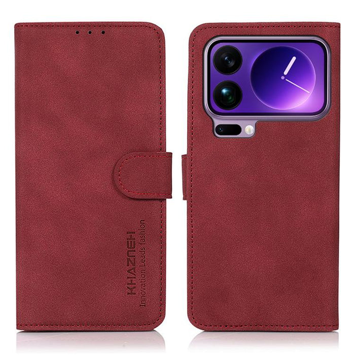 Funda de cuero para teléfono con textura mate KHAZNEH, For Xiaomi 17T Pro 5G, For Xiaomi 17T 5G, For Xiaomi 17 Pro Max, For Xiaomi 17 Pro, For Xiaomi 17, For Xiaomi 15T Pro 5G, For Xiaomi 15T 5G, For Xiaomi Poco F7 Pro / F7 Ultra Global                ...