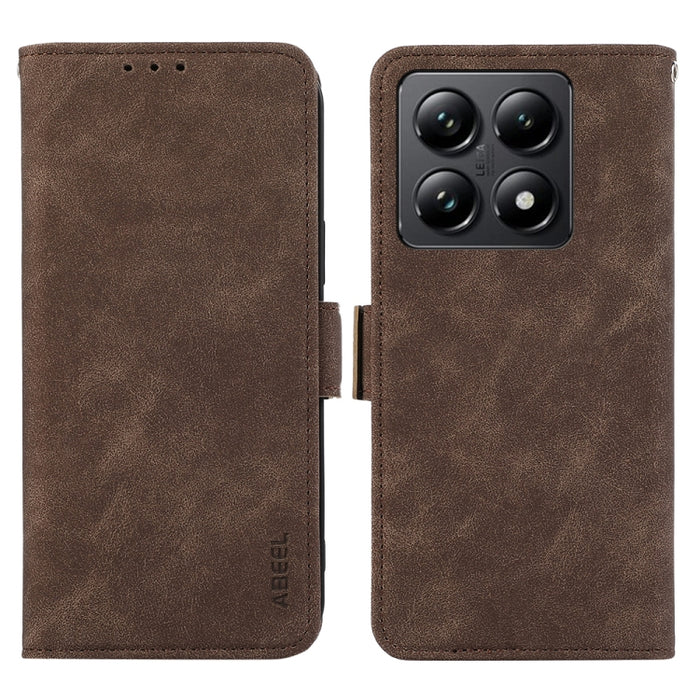 Funda de cuero para teléfono con tecnología RFID y imán esmerilado ABEEL, For Xiaomi 17T Pro 5G, For Xiaomi 17T 5G, For Xiaomi 17 Pro Max, For Xiaomi 17 Pro, For Xiaomi 17, For Xiaomi 15T Pro 5G, For Xiaomi 15T 5G, For Xiaomi Poco F7 Pro / F7 Ultra Glo...