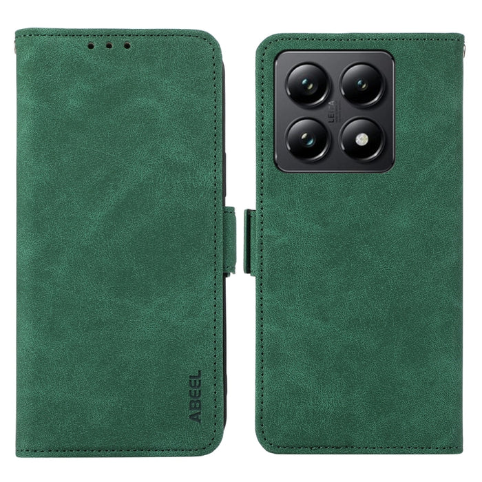 Funda de cuero para teléfono con tecnología RFID y imán esmerilado ABEEL, For Xiaomi 17T Pro 5G, For Xiaomi 17T 5G, For Xiaomi 17 Pro Max, For Xiaomi 17 Pro, For Xiaomi 17, For Xiaomi 15T Pro 5G, For Xiaomi 15T 5G, For Xiaomi Poco F7 Pro / F7 Ultra Glo...