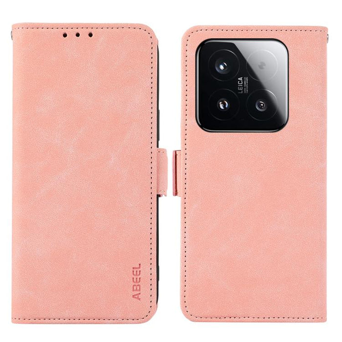 Funda de cuero para teléfono con tecnología RFID y imán esmerilado ABEEL, For Xiaomi 17T Pro 5G, For Xiaomi 17T 5G, For Xiaomi 17 Pro Max, For Xiaomi 17 Pro, For Xiaomi 17, For Xiaomi 15T Pro 5G, For Xiaomi 15T 5G, For Xiaomi Poco F7 Pro / F7 Ultra Glo...