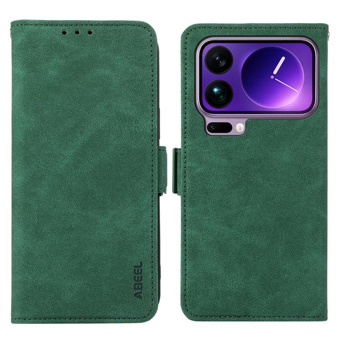 Funda de cuero para teléfono con tecnología RFID y imán esmerilado ABEEL, For Xiaomi 17T Pro 5G, For Xiaomi 17T 5G, For Xiaomi 17 Pro Max, For Xiaomi 17 Pro, For Xiaomi 17, For Xiaomi 15T Pro 5G, For Xiaomi 15T 5G, For Xiaomi Poco F7 Pro / F7 Ultra Glo...
