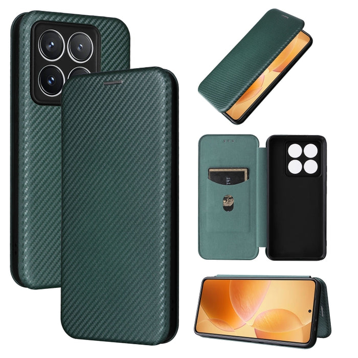 Funda de cuero con tapa para teléfono con textura de fibra de carbono, For Xiaomi 17T Pro 5G, For Xiaomi 17T 5G, For Xiaomi 17 Ultra, For Xiaomi 17 Pro Max, For Xiaomi 17 Pro, For Xiaomi 17, For Xiaomi Poco F7 5G Global, For Xiaomi 15 Ultra            ...