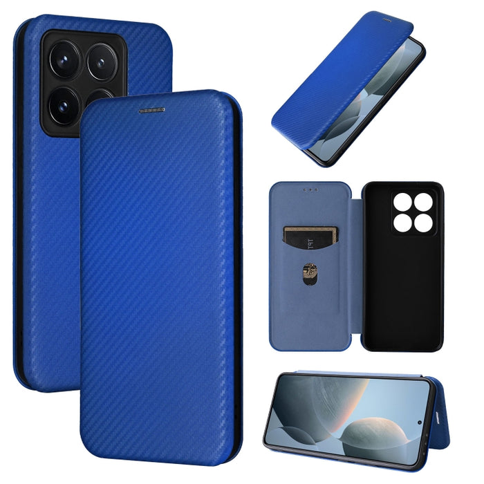 Funda de cuero con tapa para teléfono con textura de fibra de carbono, For Xiaomi 17T Pro 5G, For Xiaomi 17T 5G, For Xiaomi 17 Ultra, For Xiaomi 17 Pro Max, For Xiaomi 17 Pro, For Xiaomi 17, For Xiaomi Poco F7 5G Global, For Xiaomi 15 Ultra            ...