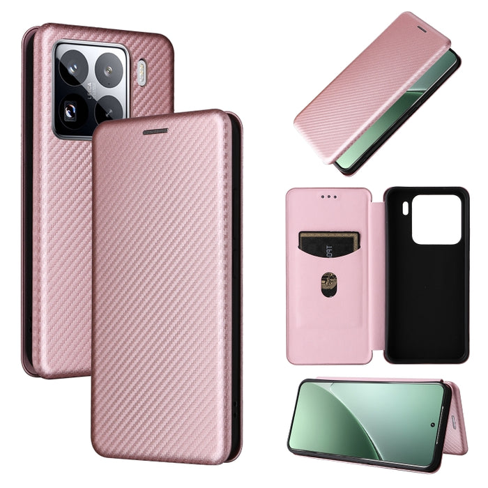 Funda de cuero con tapa para teléfono con textura de fibra de carbono, For Xiaomi 17T Pro 5G, For Xiaomi 17T 5G, For Xiaomi 17 Ultra, For Xiaomi 17 Pro Max, For Xiaomi 17 Pro, For Xiaomi 17, For Xiaomi Poco F7 5G Global, For Xiaomi 15 Ultra            ...