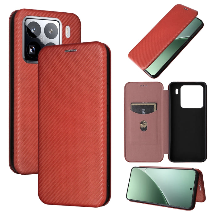 Funda de cuero con tapa para teléfono con textura de fibra de carbono, For Xiaomi 17T Pro 5G, For Xiaomi 17T 5G, For Xiaomi 17 Ultra, For Xiaomi 17 Pro Max, For Xiaomi 17 Pro, For Xiaomi 17, For Xiaomi Poco F7 5G Global, For Xiaomi 15 Ultra            ...