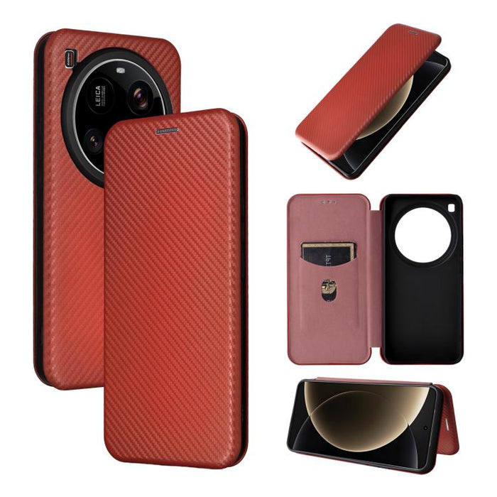 Funda de cuero con tapa para teléfono con textura de fibra de carbono, For Xiaomi 17T Pro 5G, For Xiaomi 17T 5G, For Xiaomi 17 Ultra, For Xiaomi 17 Pro Max, For Xiaomi 17 Pro, For Xiaomi 17, For Xiaomi Poco F7 5G Global, For Xiaomi 15 Ultra            ...