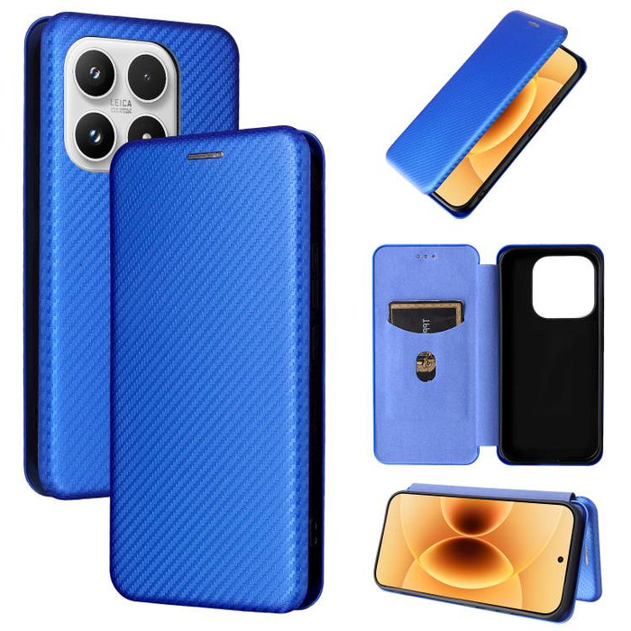 Funda de cuero con tapa para teléfono con textura de fibra de carbono, For Xiaomi 17T Pro 5G, For Xiaomi 17T 5G, For Xiaomi 17 Ultra, For Xiaomi 17 Pro Max, For Xiaomi 17 Pro, For Xiaomi 17, For Xiaomi Poco F7 5G Global, For Xiaomi 15 Ultra            ...